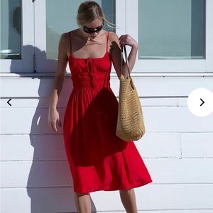 Caio Lucia Gabriela Dress in Chili